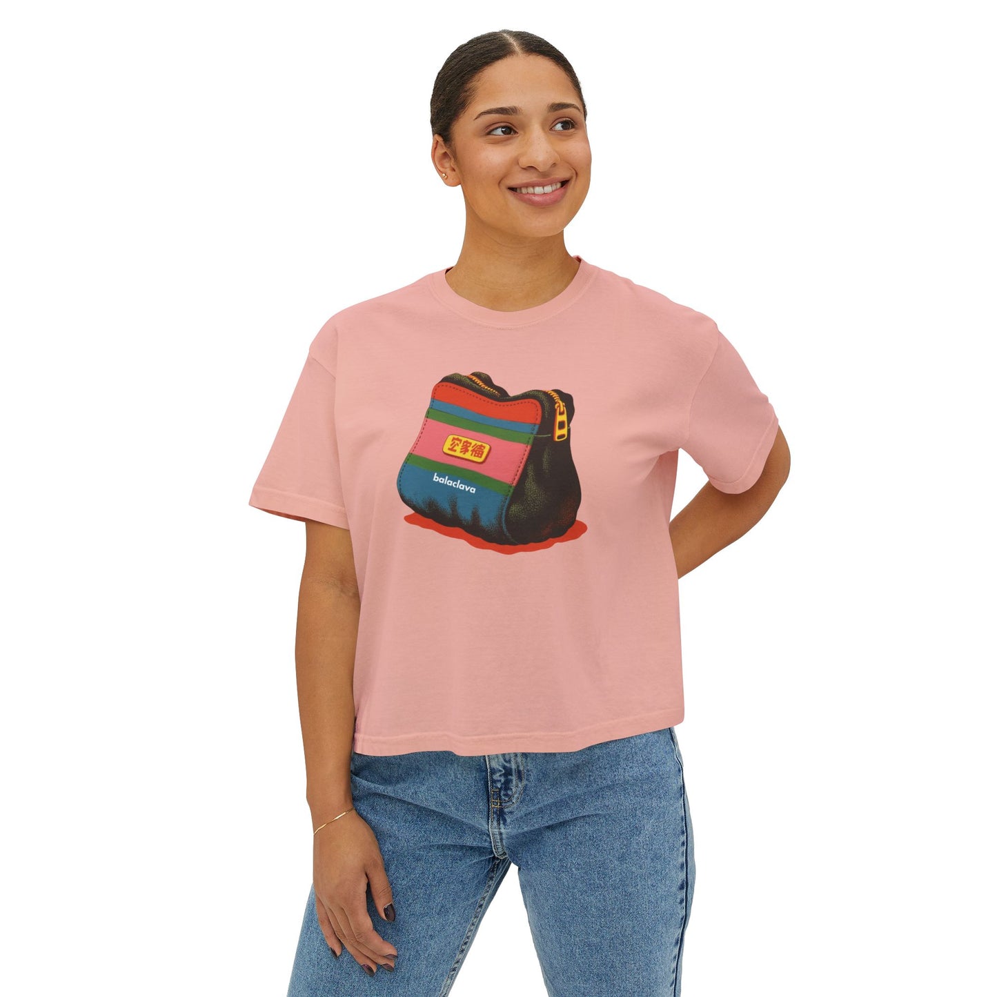 Renminbi Women's Boxy Tee (Peachy)