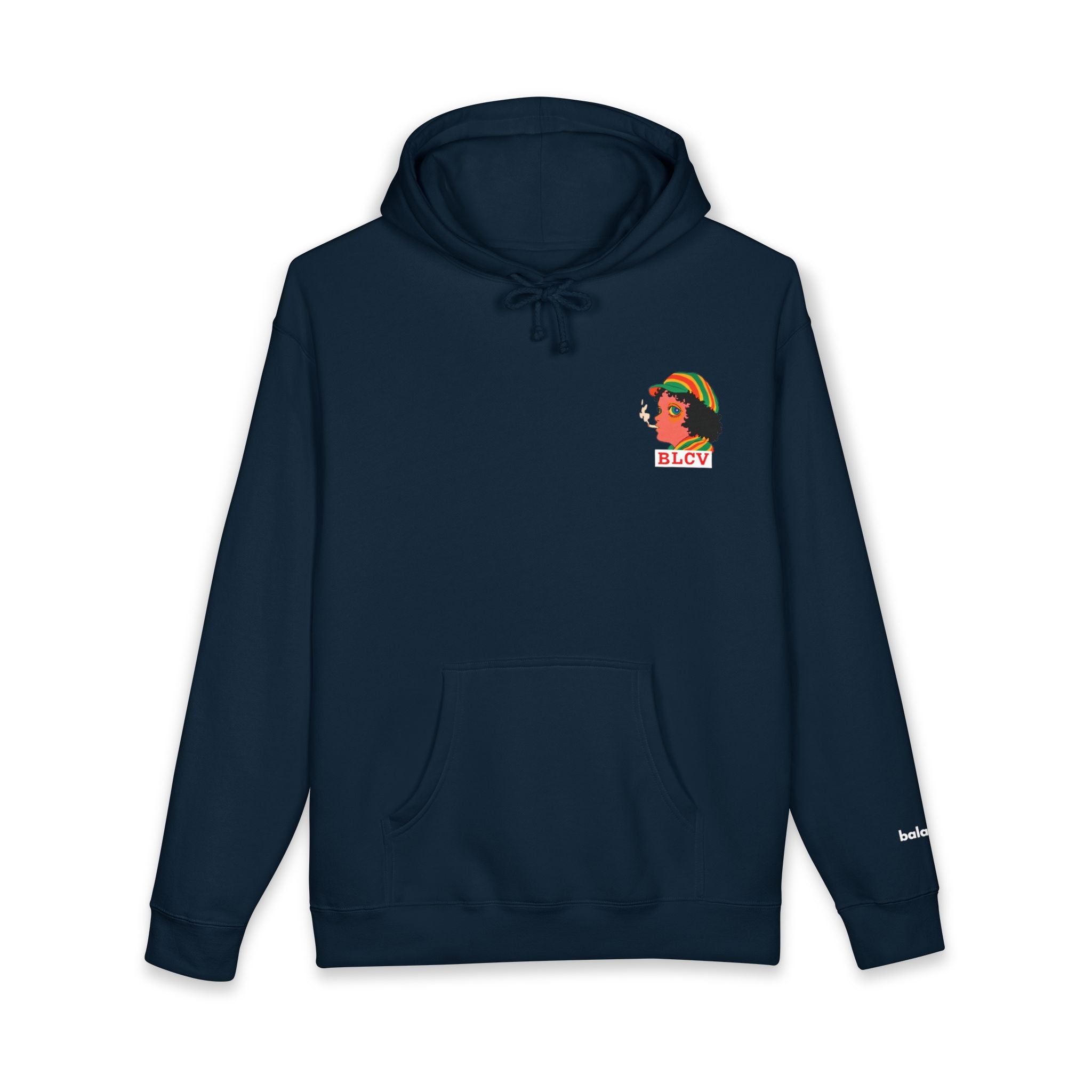 Rasta Courage Hoodie (Navy)
