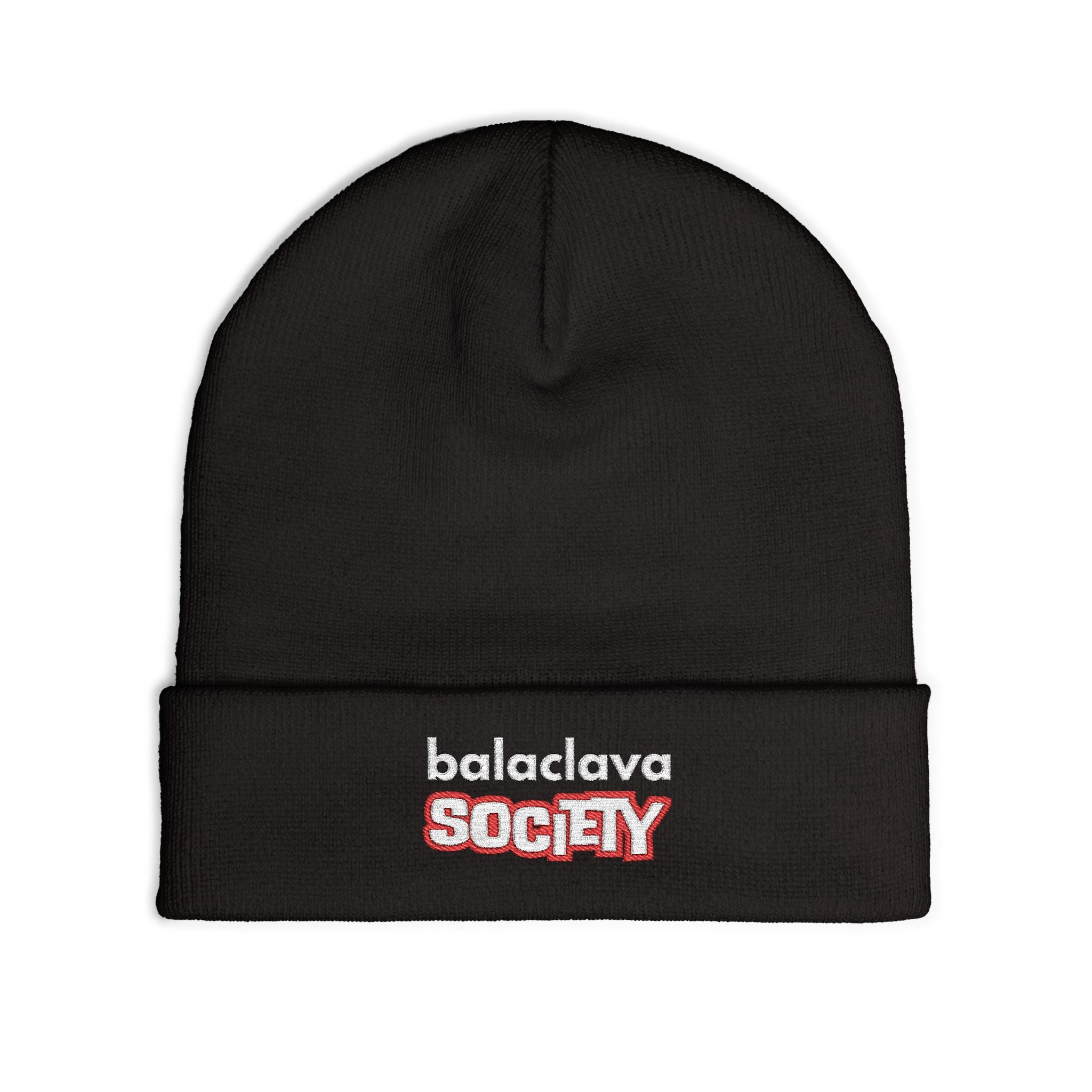 Balaclava Society Knit Beanie (Embroidered)