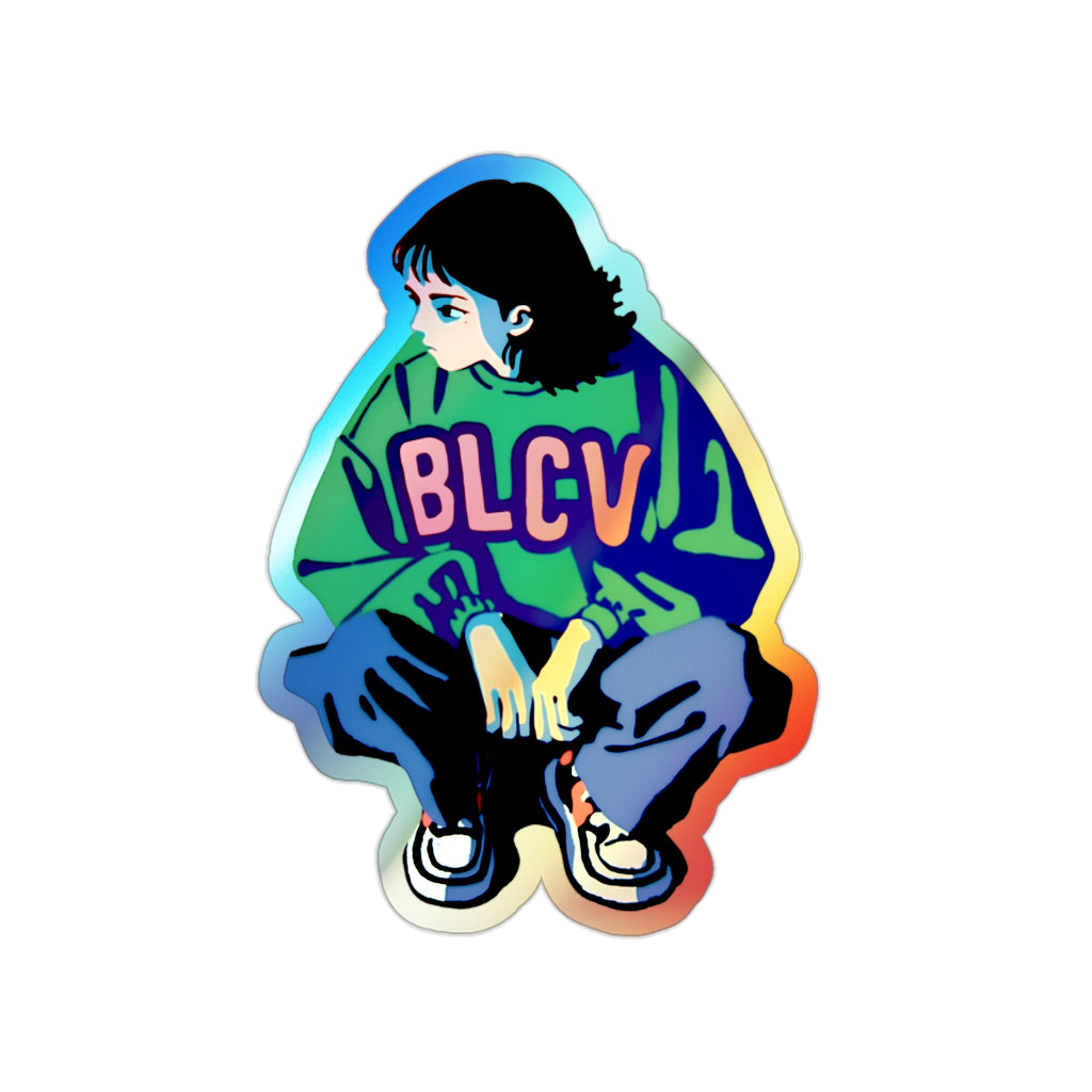 People of BLCV Holographic Sticker