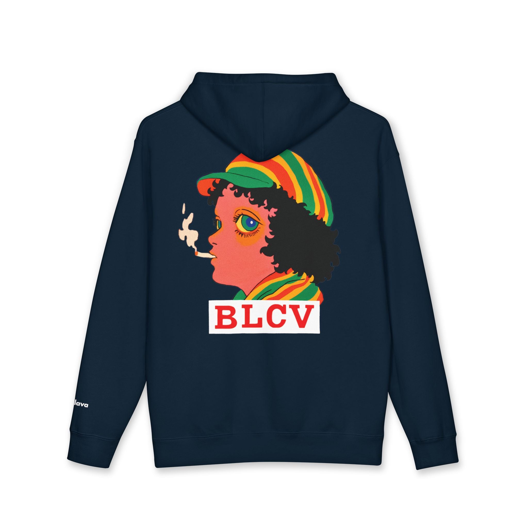 Rasta Courage Hoodie (Navy)