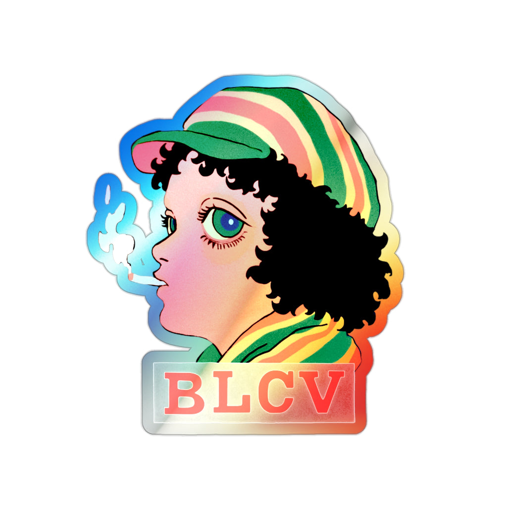 Rasta Courage Holographic Sticker