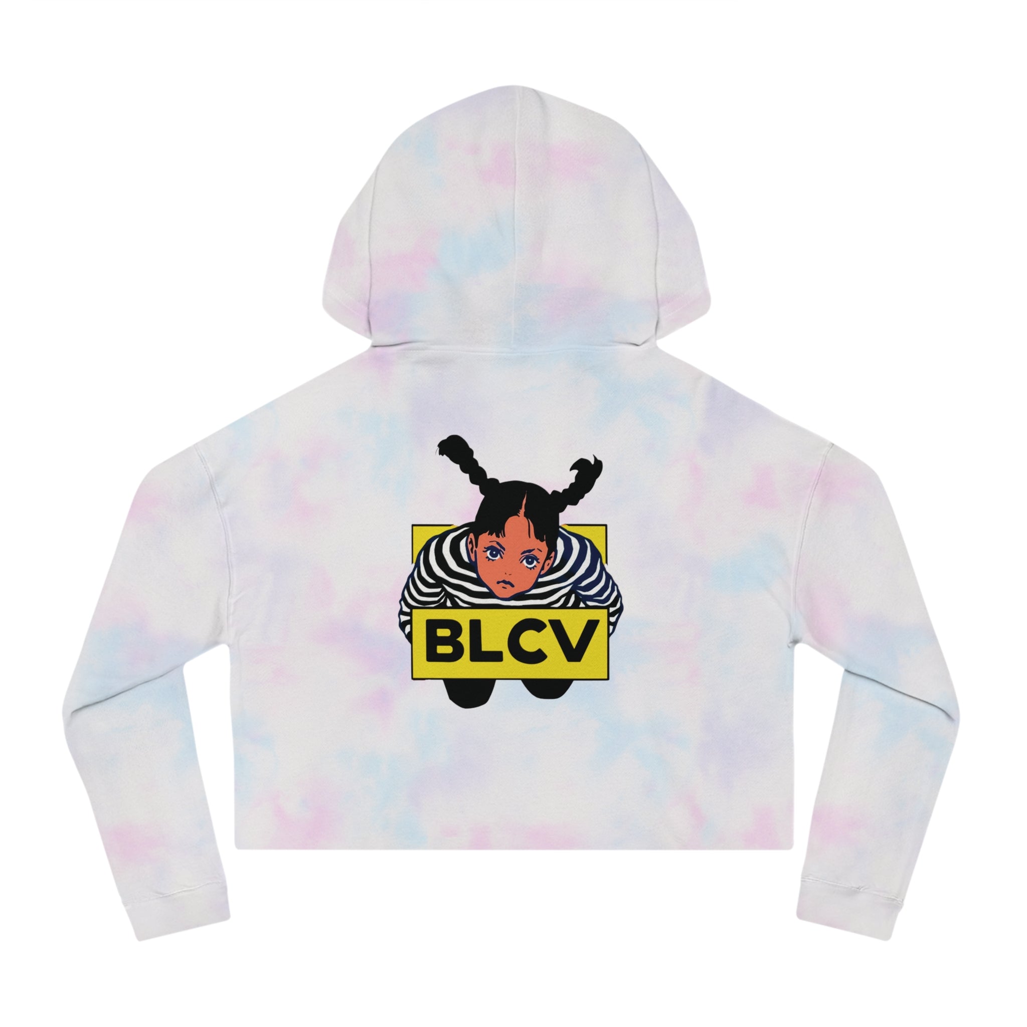 Use Your Illusion Woman Cropped Hoodie (Tie-Dye Cotton Candy)