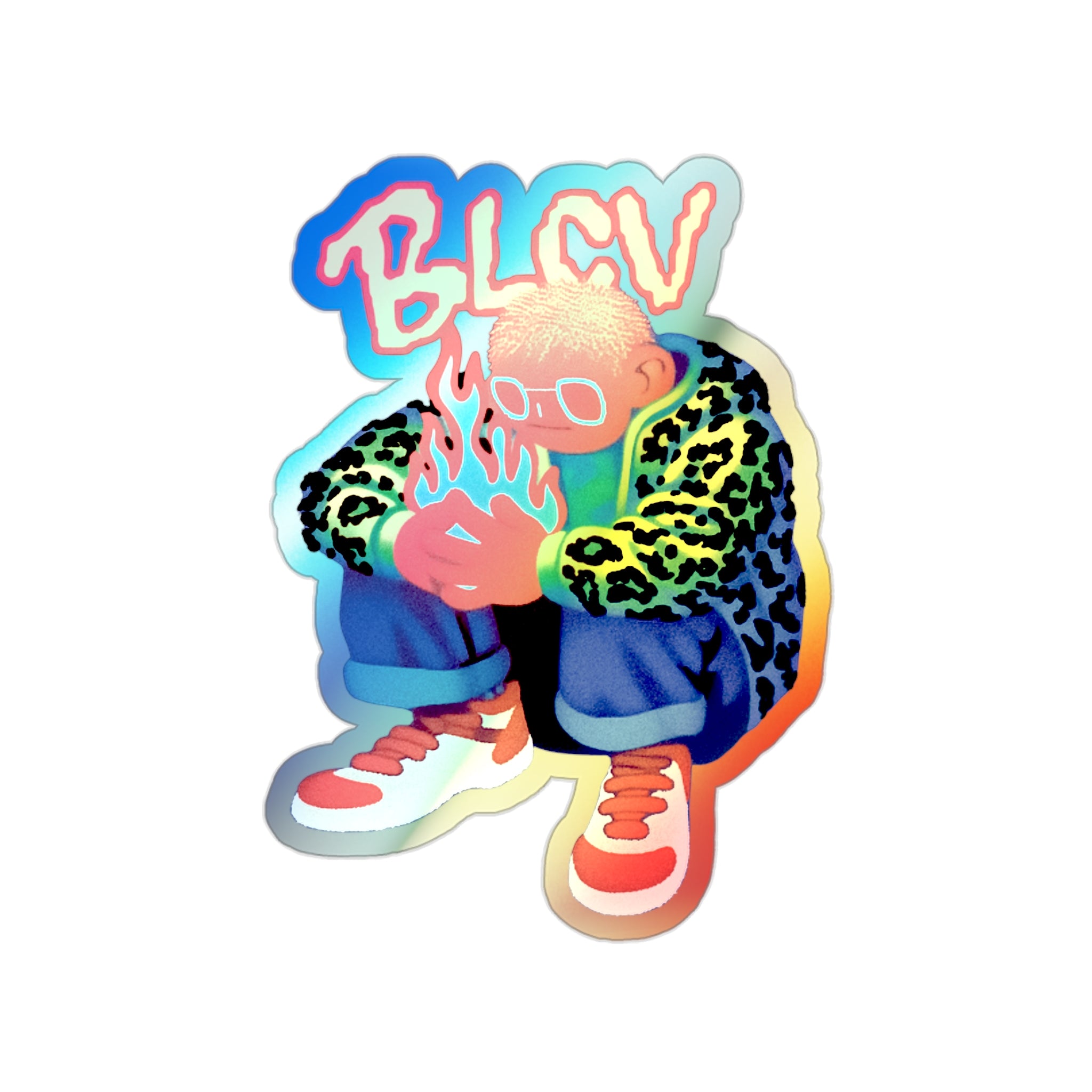 Hot or Not Holographic Sticker