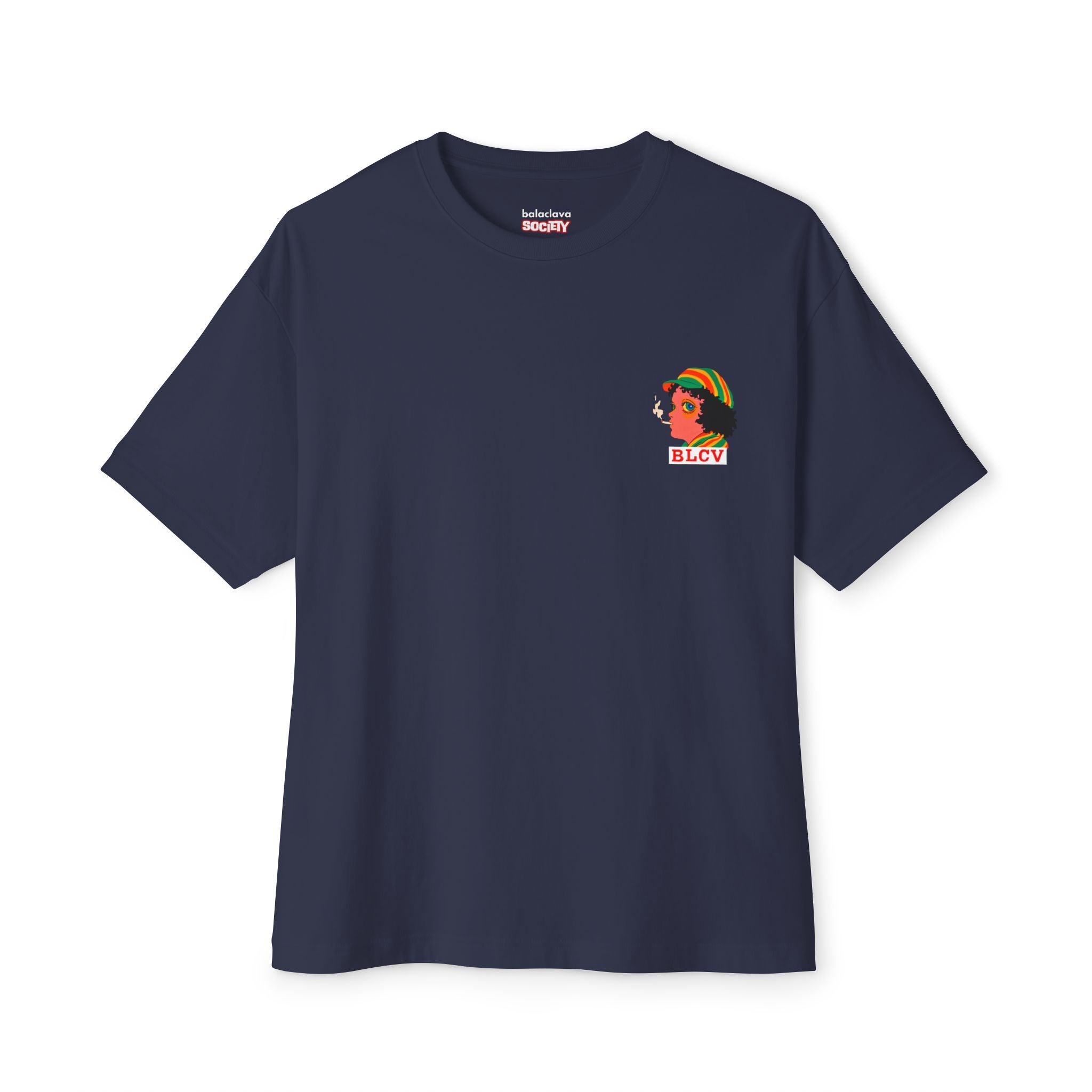 Rasta Courage Oversized Tee (Navy)