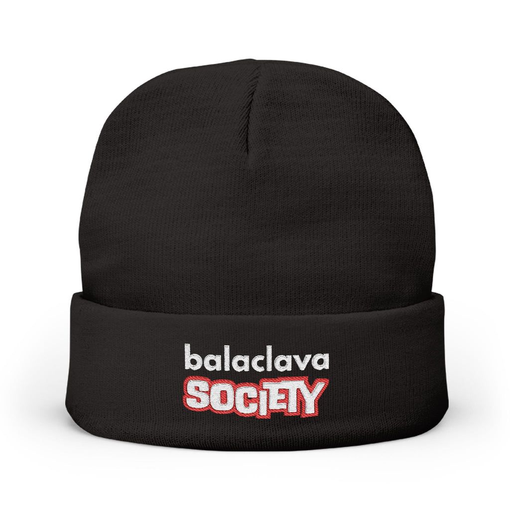 Balaclava Society Knit Beanie (Embroidered)