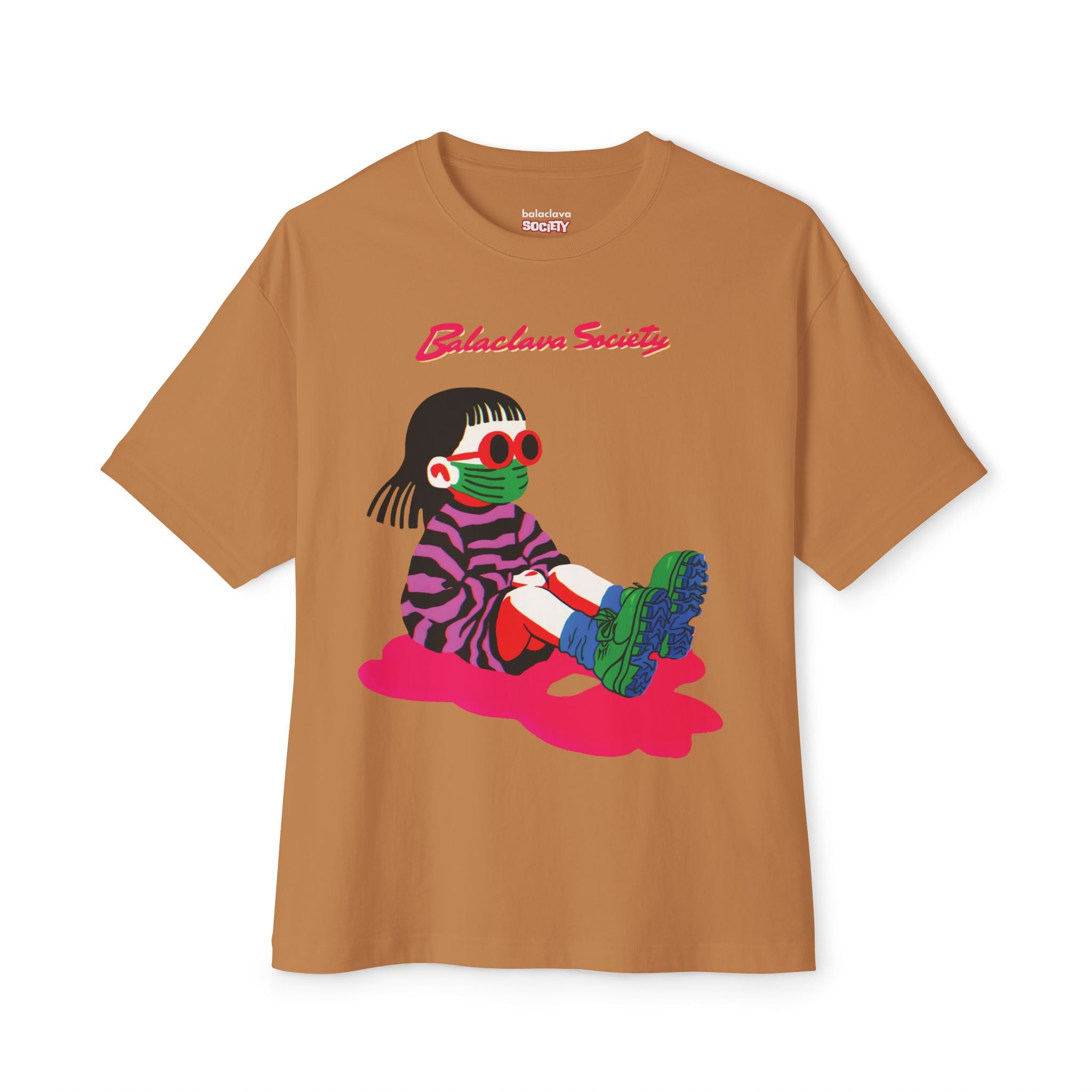 Stay Cool Oversized Tee (Brown)