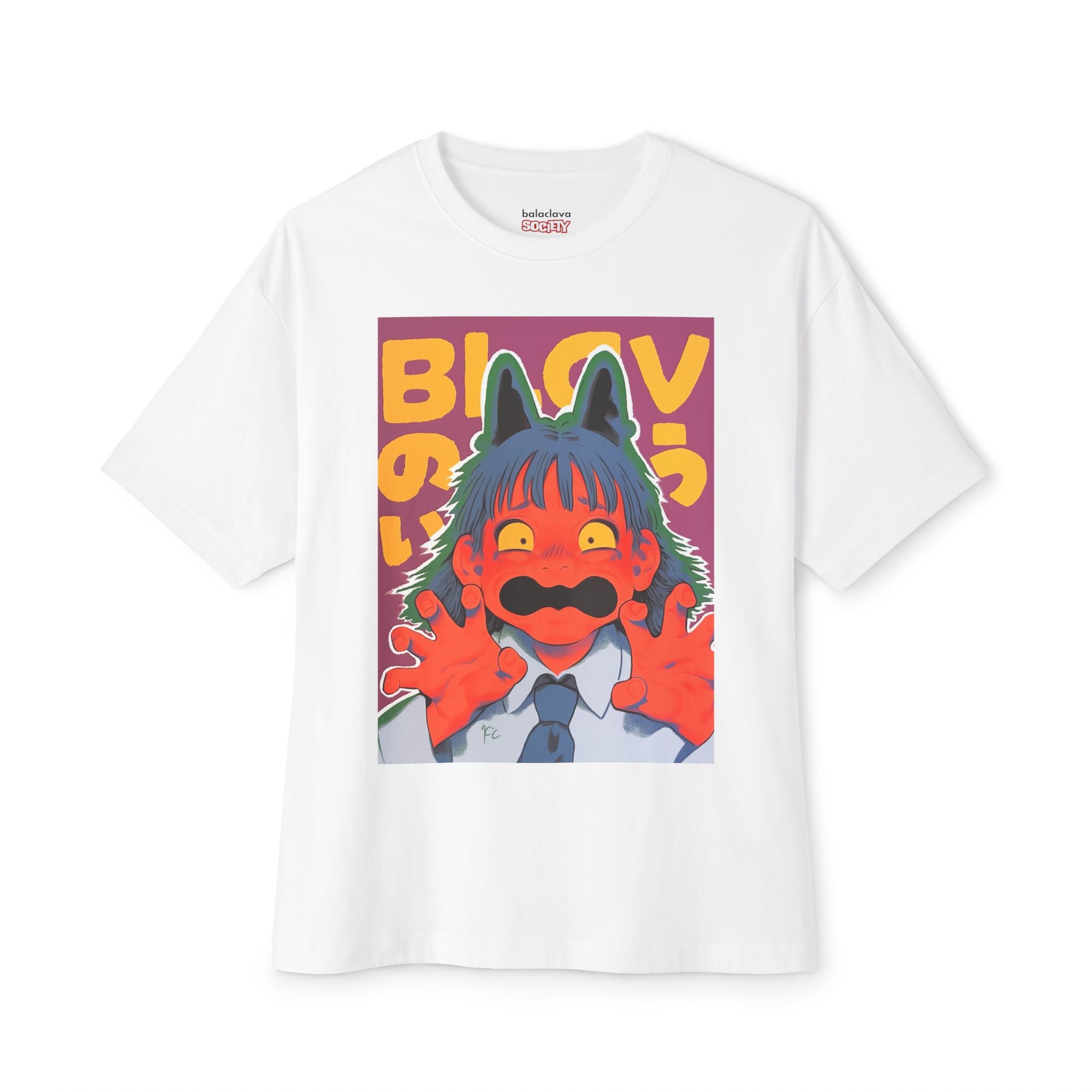 Buuh! Oversized Tee (White)